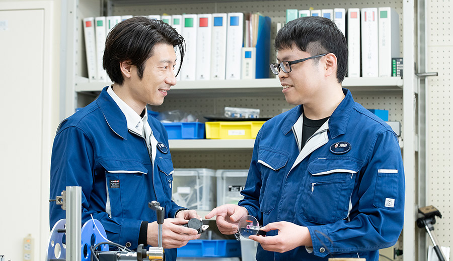 先輩との相談シーン